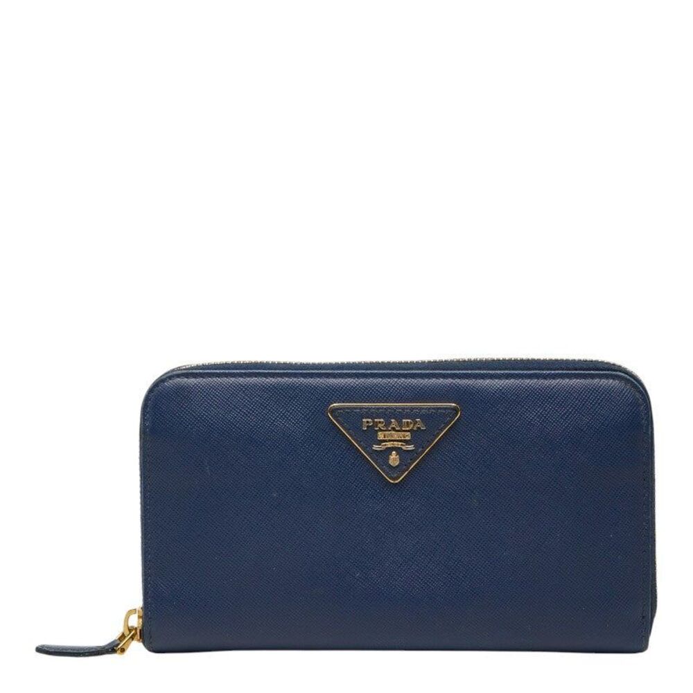 Prada Triangle Logo Plate Long Wallet 1M0506